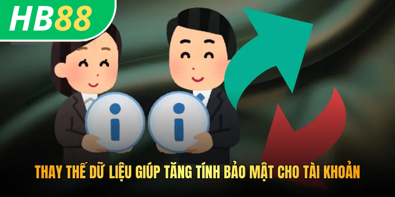 Thay thế dữ liệu giúp tăng tính bảo mật cho tài khoản